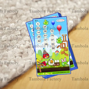 Angry Bird Housie Tambola Ticket Game