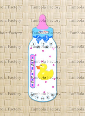 Baby Shower Bottle Housie Tambola Ticket