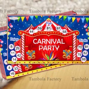 carnival party theme kitty tambola ticket india